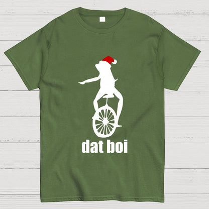 Christmas Here Comes Dat Boi Waddup Meme Geek T-Shirt