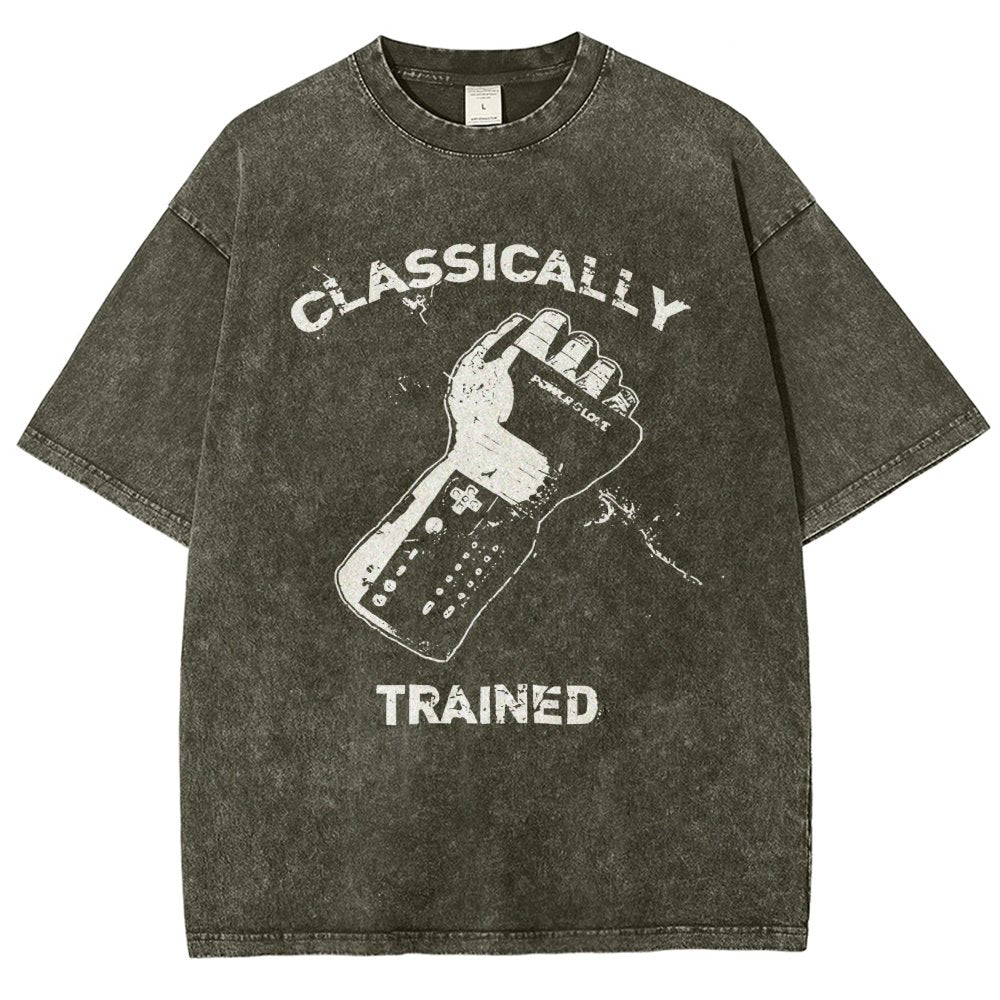 Classically Trained Gamer Vintage Distressed T-shirt