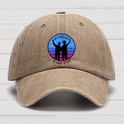 Be Excellent To Each Other 80s Cotton Hat
