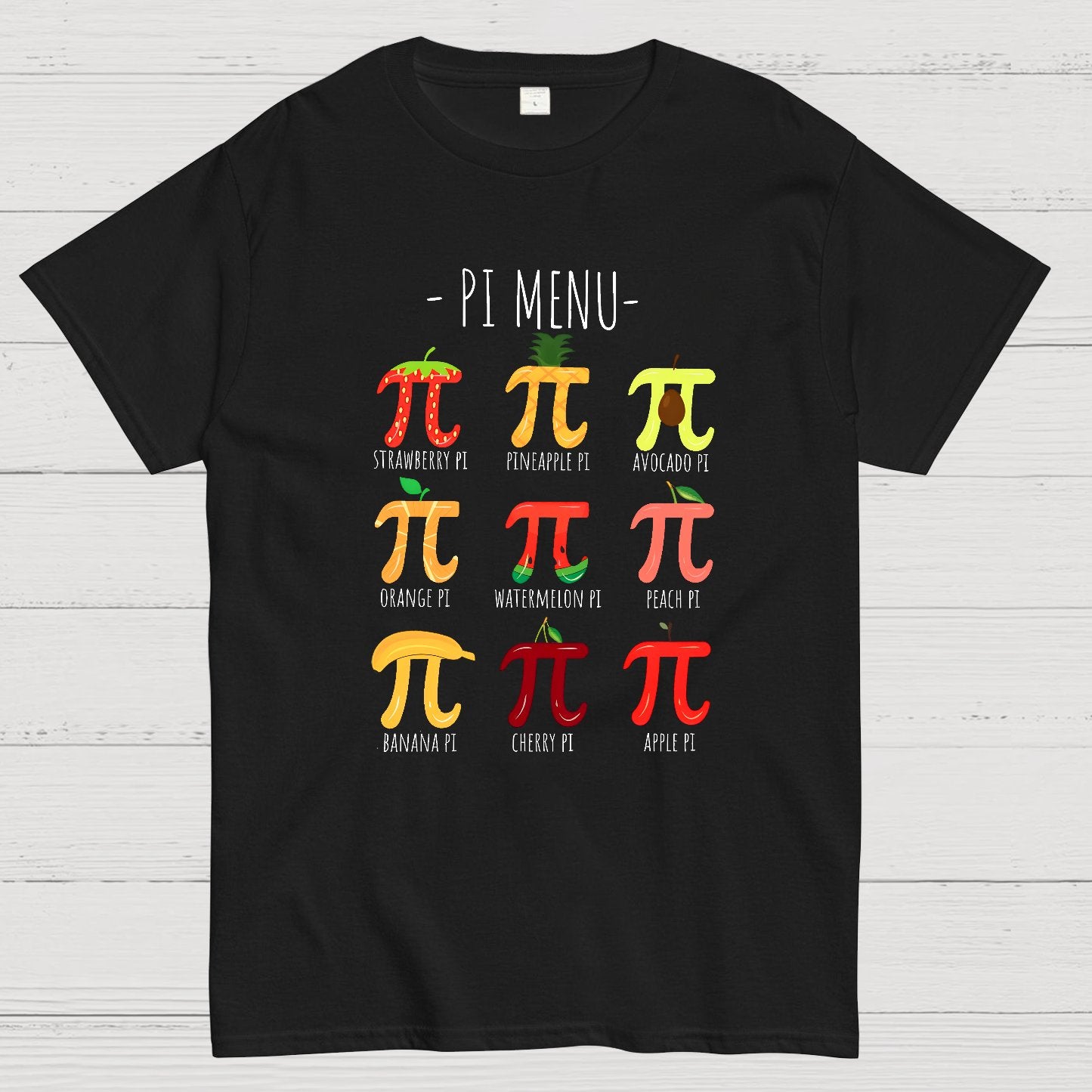 Pi Menu Math Teacher Nerd T-Shirt