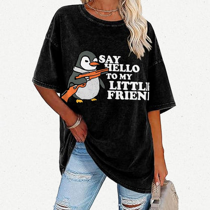 Say Hello To My Little Friend! Vintage Distressed T-shirt