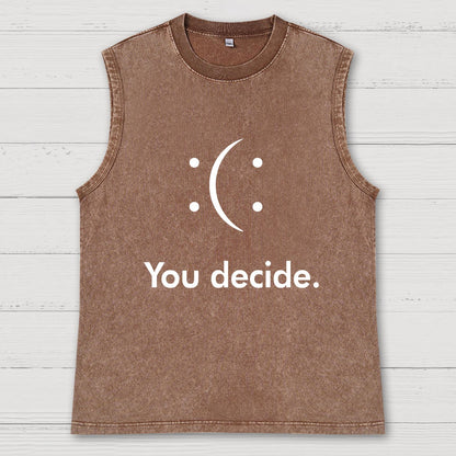 You Decide Vintage Distressed Washed Tank