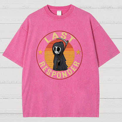 Last Responder Vintage Distressed T-shirt