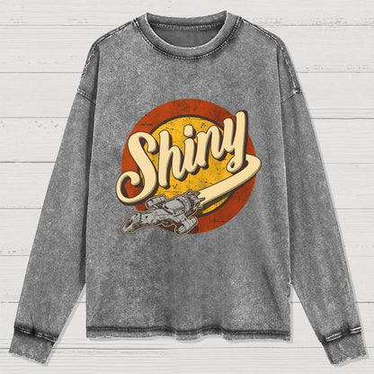 Shiny Washed Long Sleeve Tee