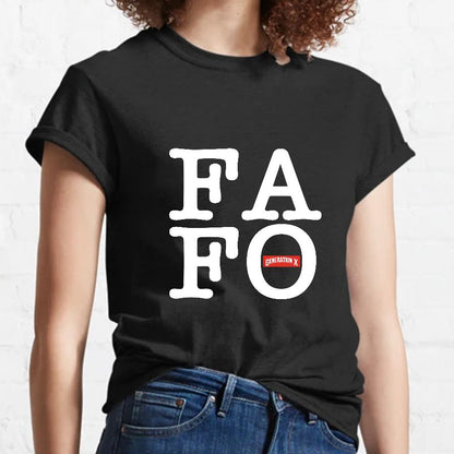 Generation X Gen X-er FAFO Geeky T-Shirt