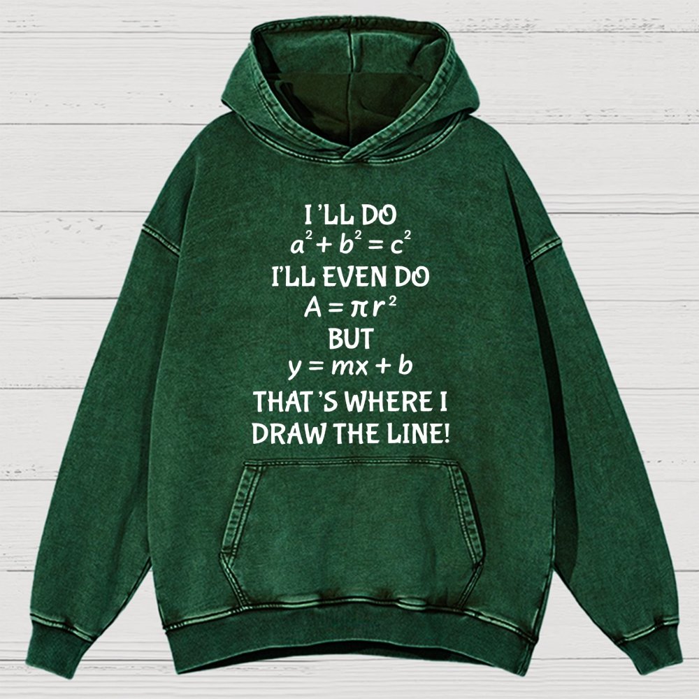 Funny Math Teacher Joke Men Women Fun Math Quotes Teacher Vintage Distressed Hoodie