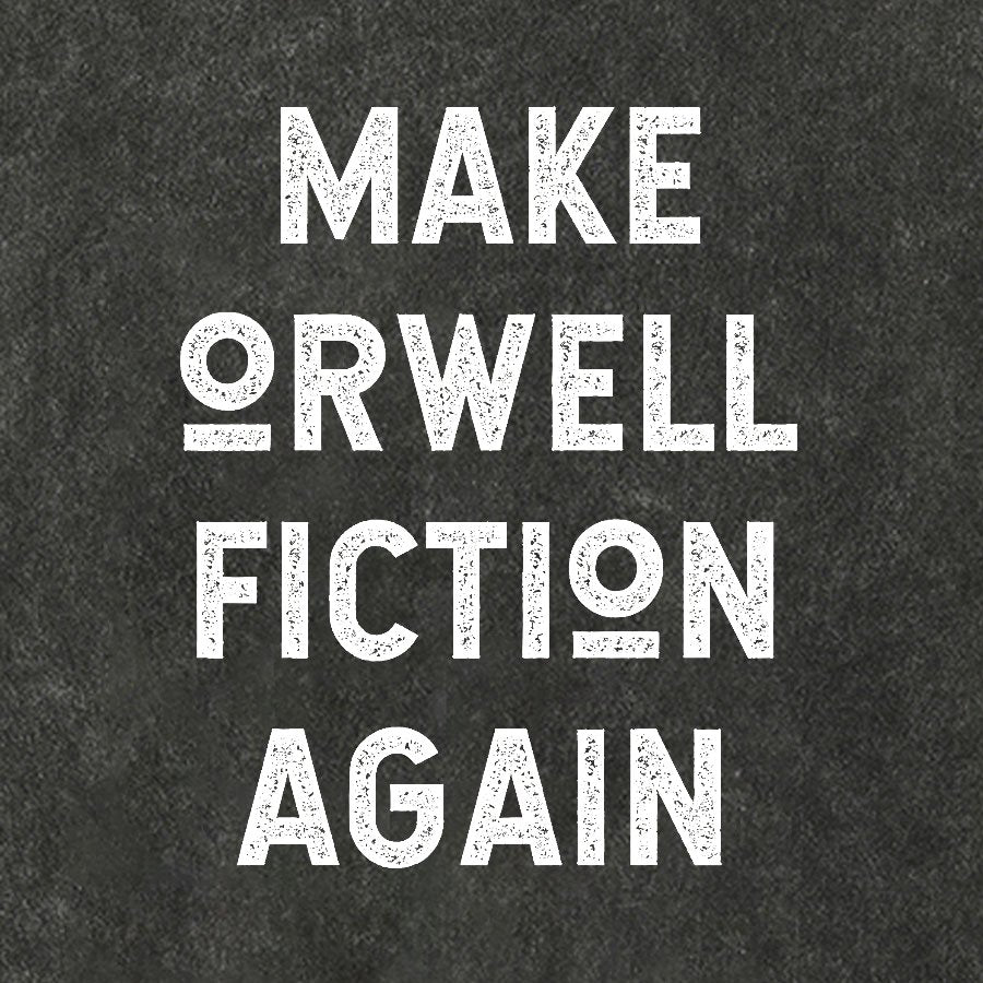 Make Orwell fiction again Vintage Distressed T-shirt