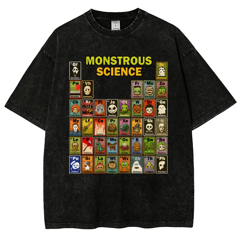 Monstrous Science Vintage Distressed T-shirt