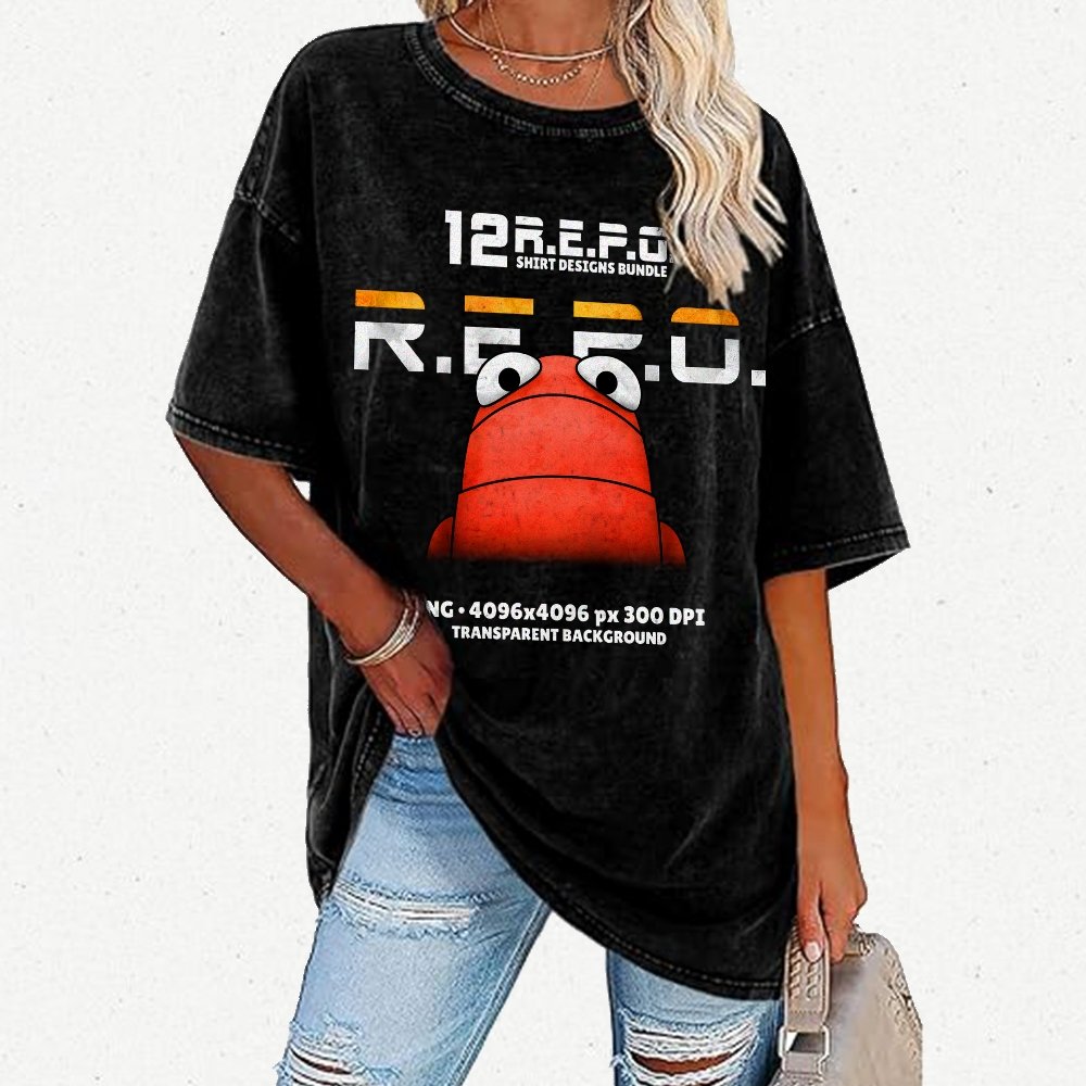 R.E.P.O. Game Funny Meme Vintage Distressed T-shirt