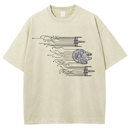 Microships – The Fastest Circuit in the Galaxy Vintage Distressed T-shirt