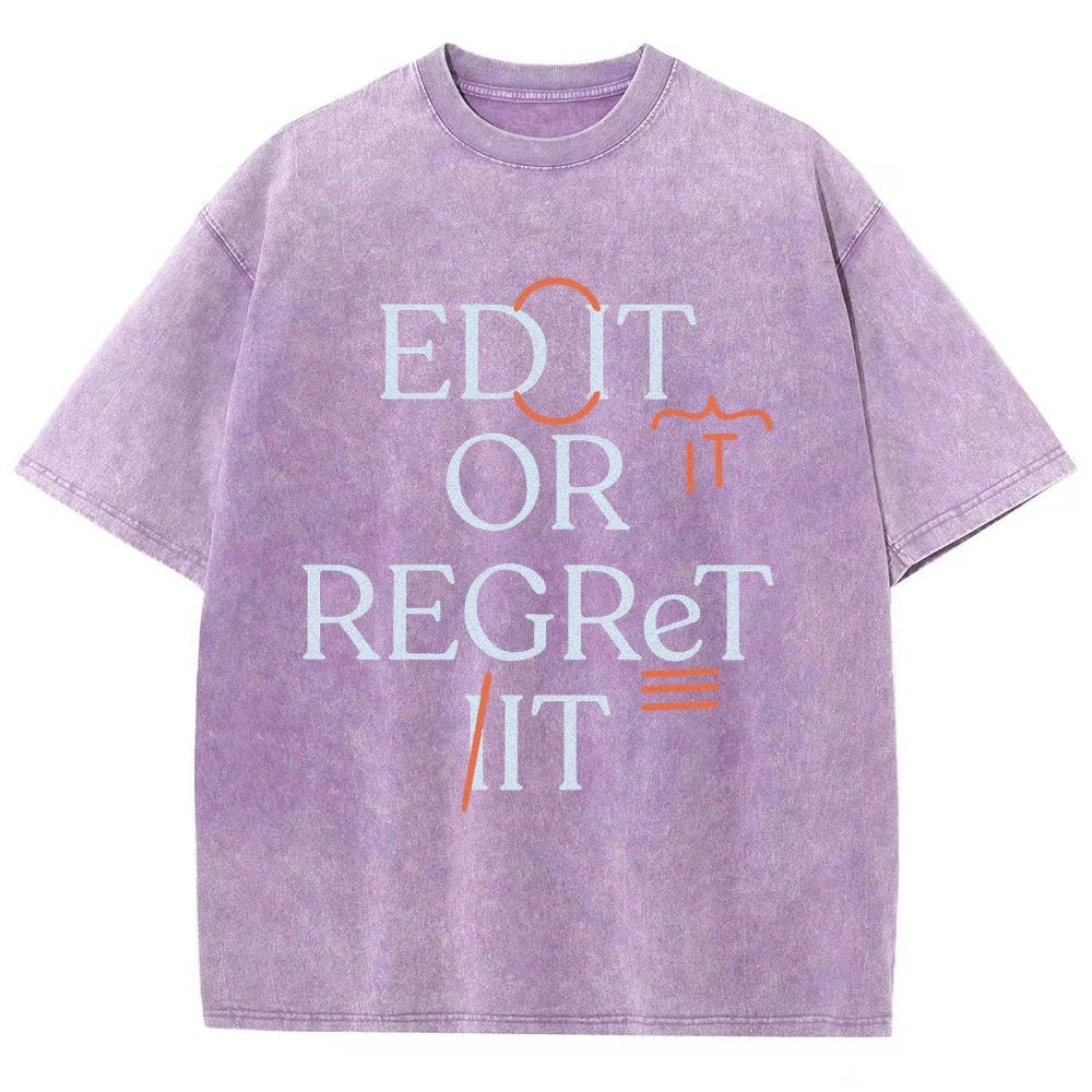 Edit Or Regret It Vintage Distressed T-shirt