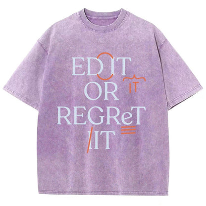 Edit Or Regret It Vintage Distressed T-shirt