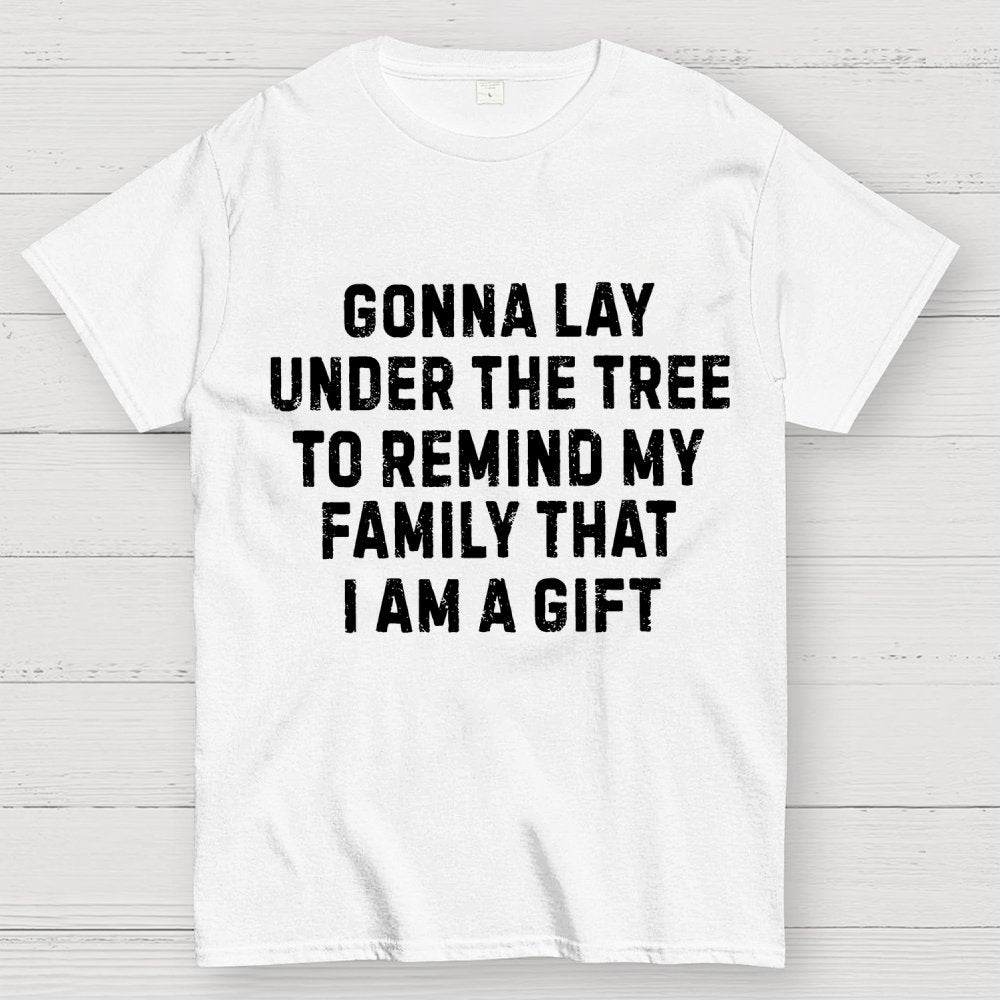 Crazy Dog Womens Funny Sarcastic Humor Christmas Geek T-Shirt