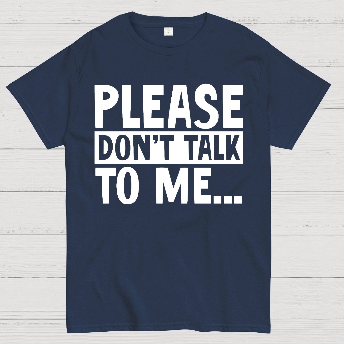 Please Don't Talk To Me Funny Geek T-Shirt
