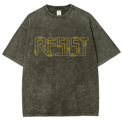 Resist Vintage Distressed T-shirt