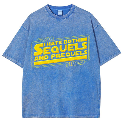 I Hate Sequels Vintage Distressed T-shirt