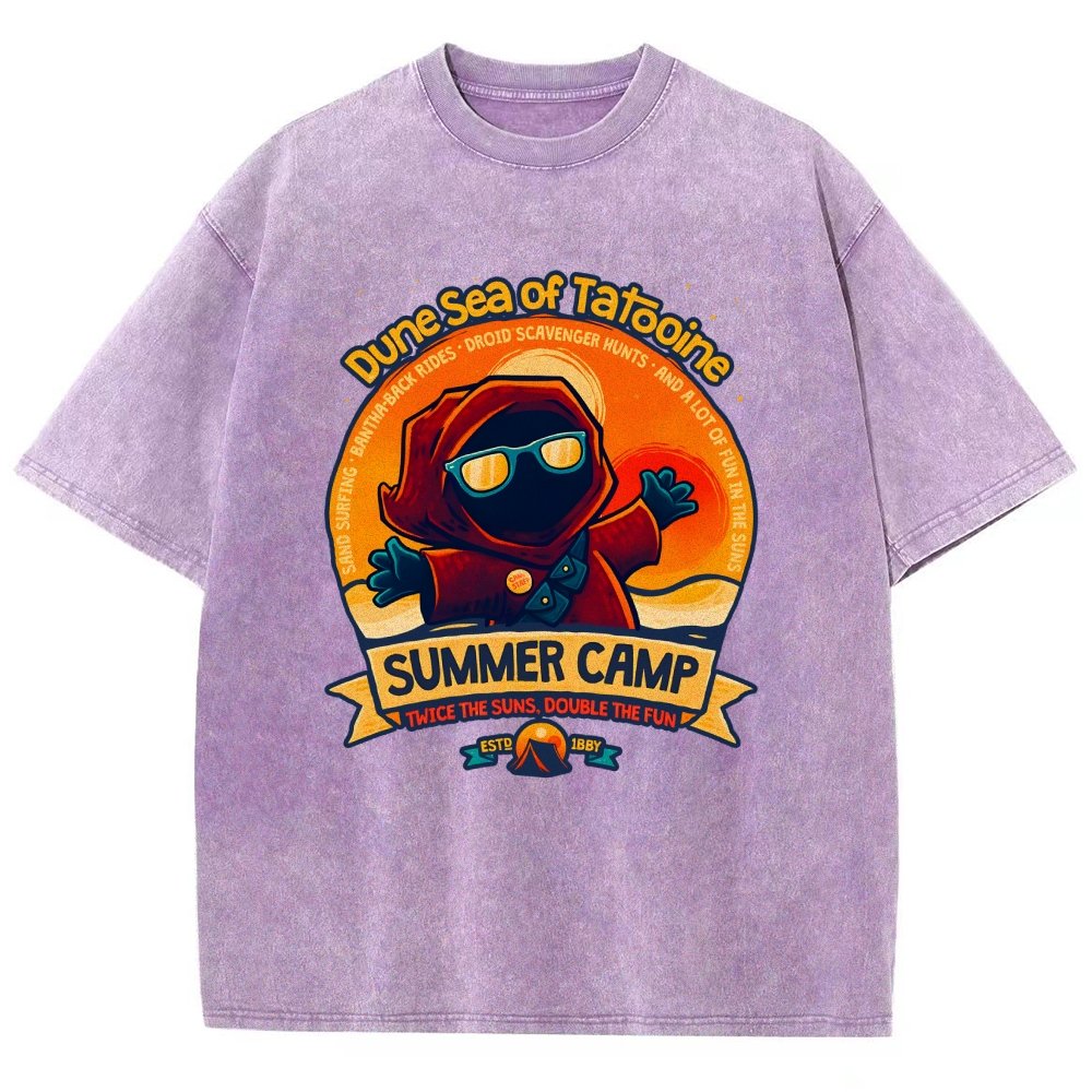 Sandy Sea Summer Camp Vintage Distressed T-shirt