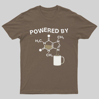 Powered By Caffeine Unisex Geek T-shirt