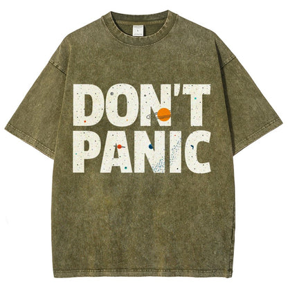 Don't Panic Vintage Distressed T-shirt