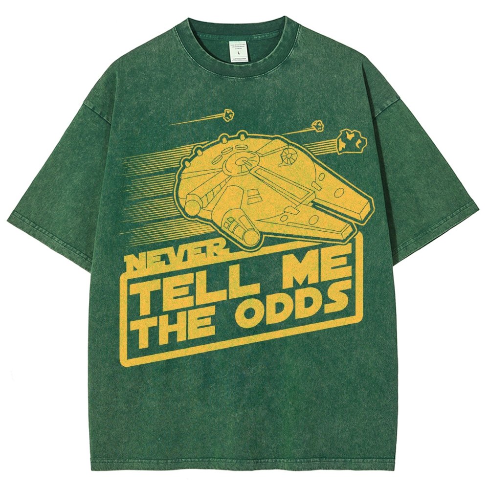 Never Tell Me The Odds Vintage Distressed T-shirt