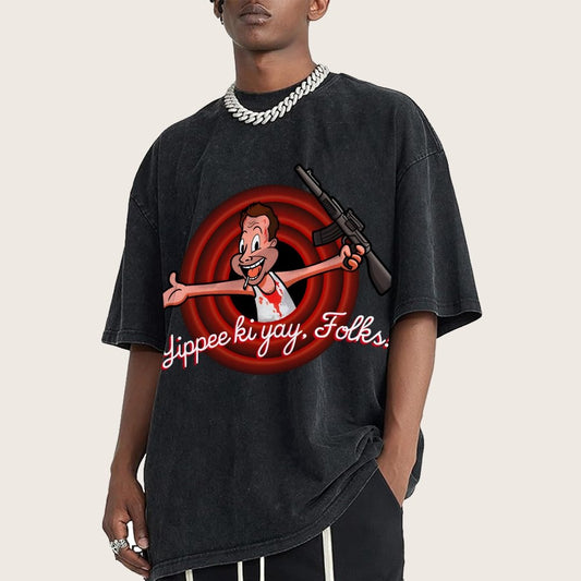 Yippee ki yay. folks! Vintage Distressed T-shirt