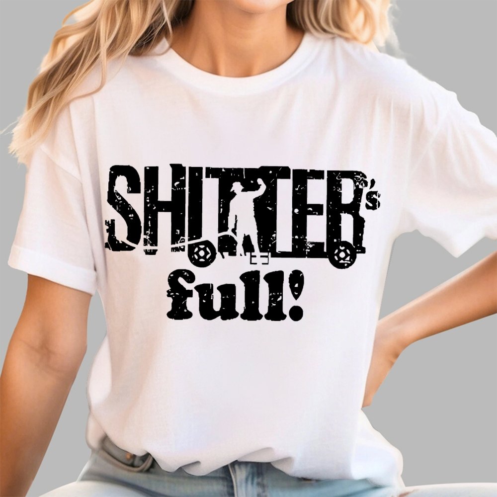 Shitter's Full! Christmas Humor Geek T-Shirt
