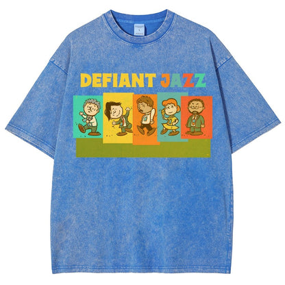 Defiant Jazz Vintage Distressed T-shirt