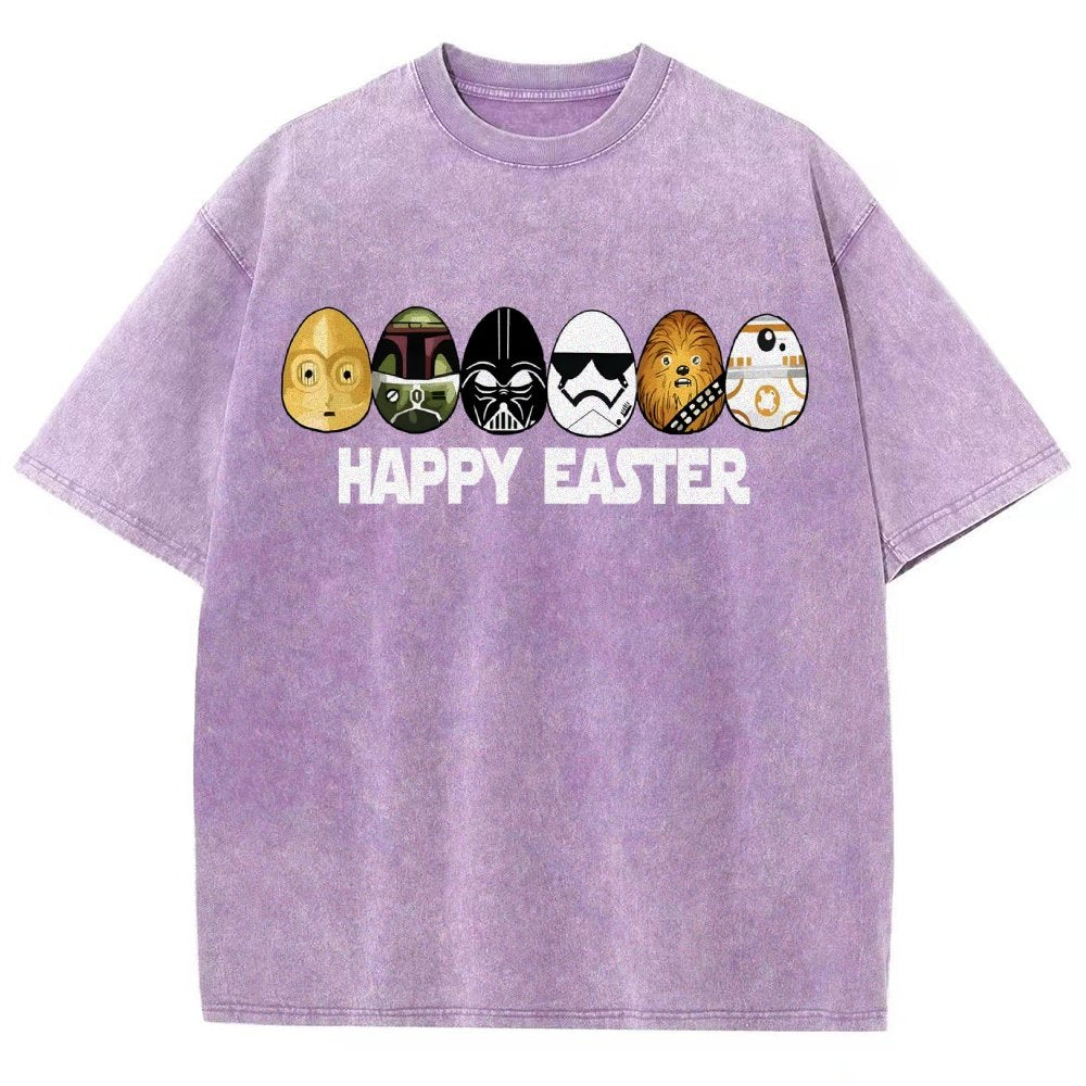 Easter Egg Hunting Party Happy Easter 2025 Vintage Distressed T-shirt