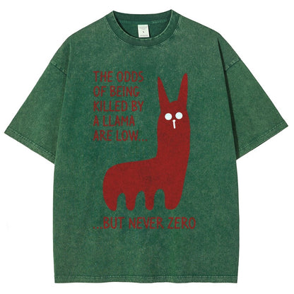 Killer Llama Vintage Distressed T-shirt