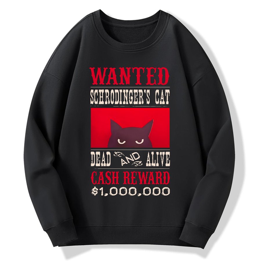 Schrodinger's Cat Geek Cotton Sweatshirt