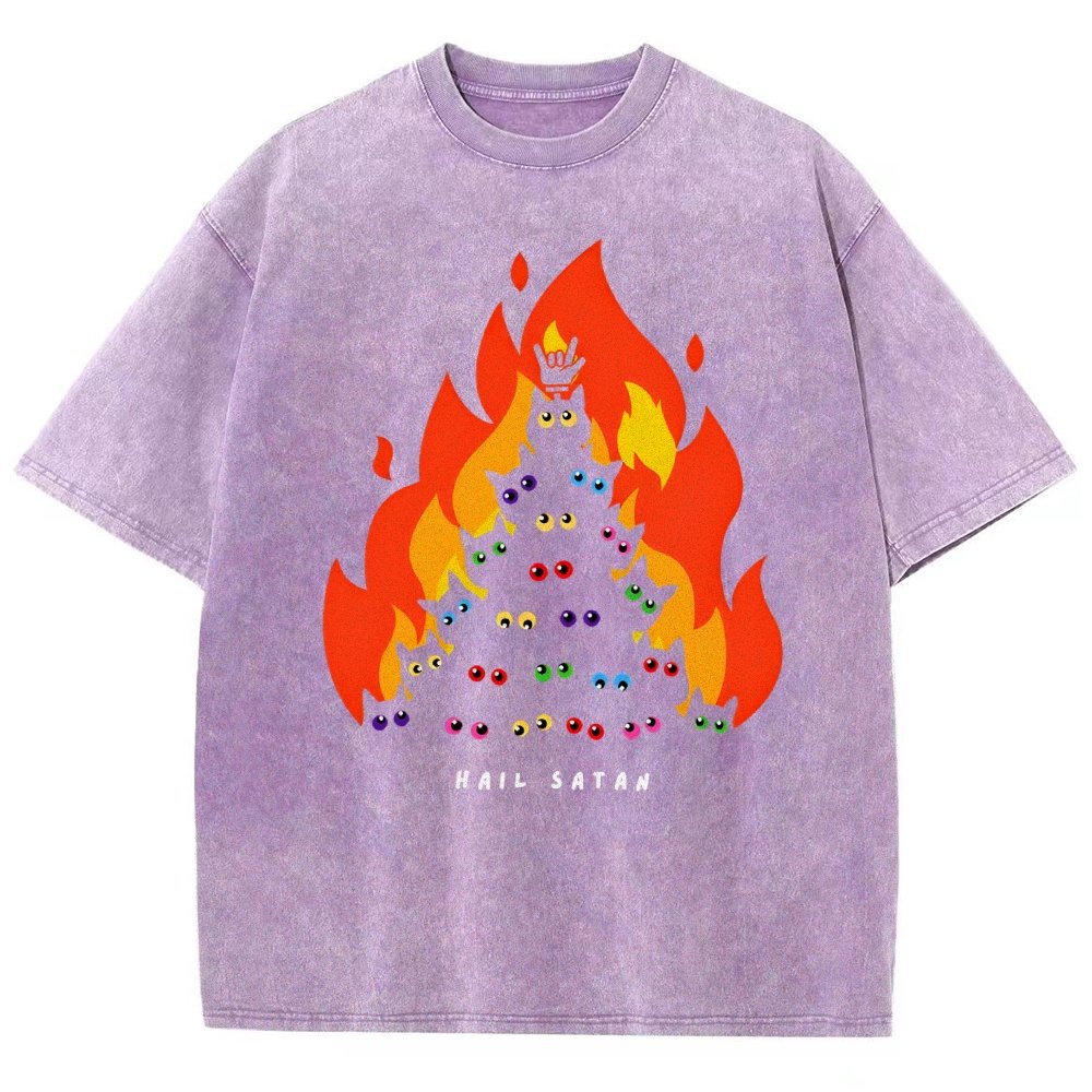 Hail Satan Vintage Distressed T-shirt