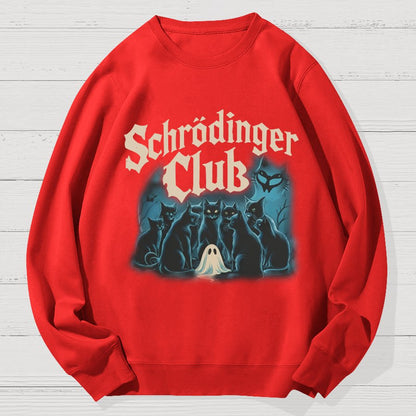 Schrödinger Cat club Halloween Geek Cotton Sweatshirt