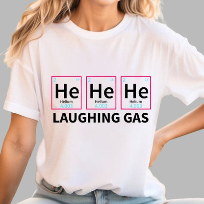 Laughing Gas Periodic Table of Elements Geeky T-Shirt