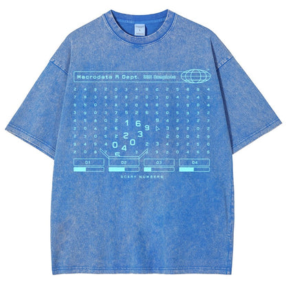 Scary Numbers Vintage Distressed T-shirt