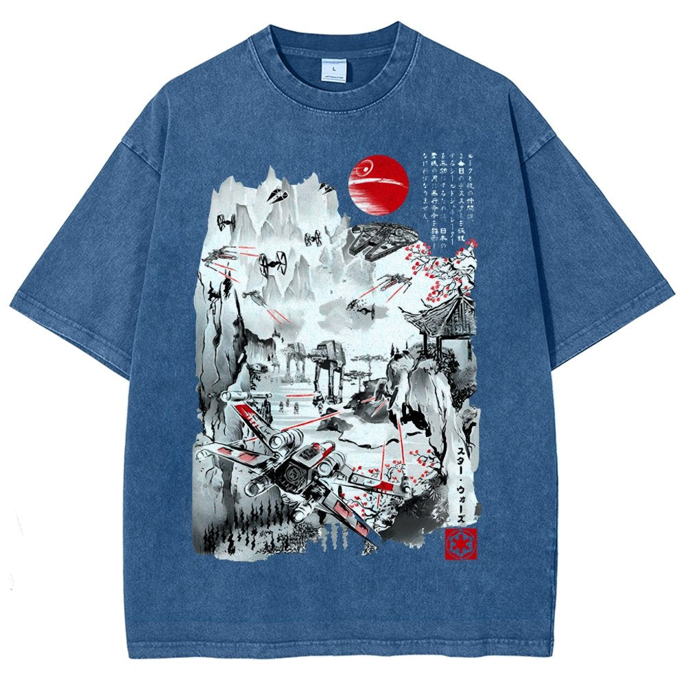 Last Battle of the Cosmic Conflict Vintage Distressed T-shirt