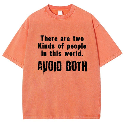 There Are Two Kinds Of People In This World Vintage Distressed T-shirt