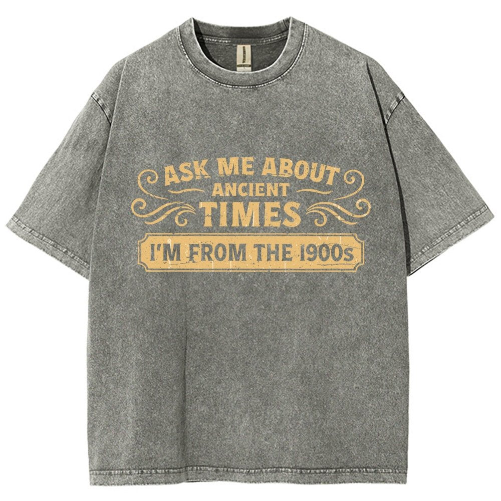 Ask Me About Ancient Times Vintage Distressed T-shirt