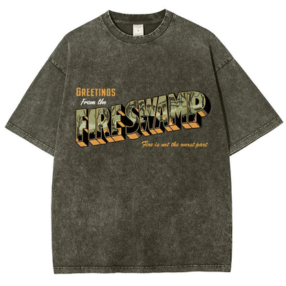 Greetings From The Mystic Swamp Vintage Distressed T-shirt