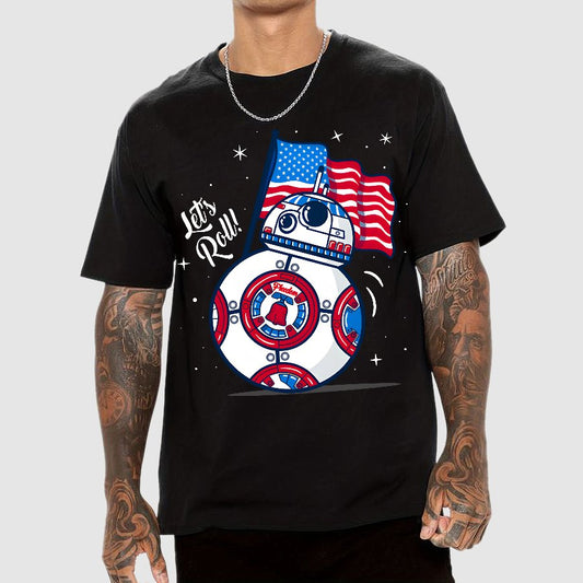 Red, White, and BB-Blue Geek T-Shirt