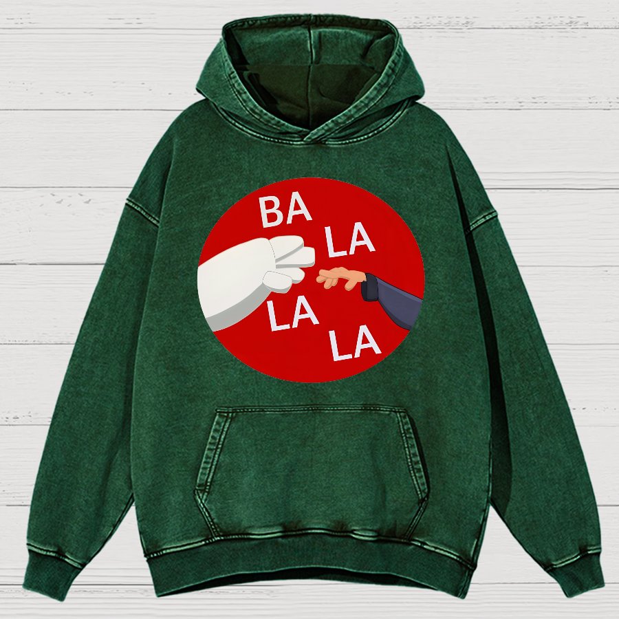 Ba La La La Funny Vintage Distressed Hoodie
