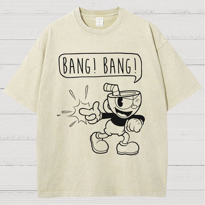 Bang! Bang! Vintage Distressed T-shirt