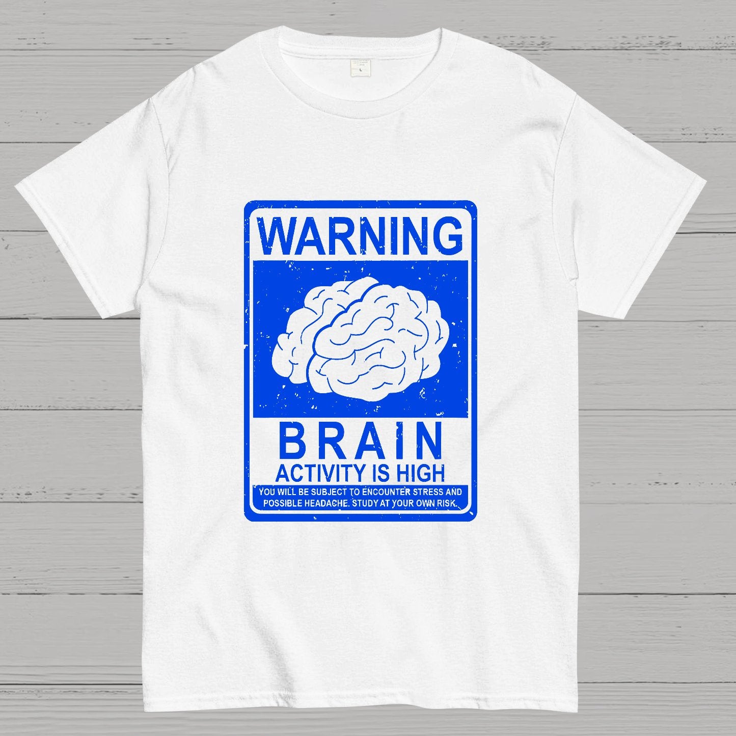 Warning Brain Activity Is High Geeky T-Shirt