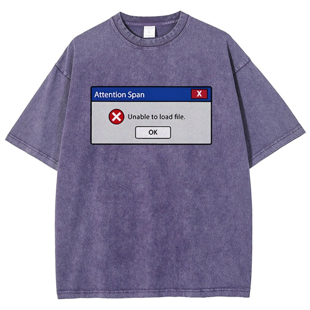 Attention Span Not Loading Vintage Distressed T-shirt
