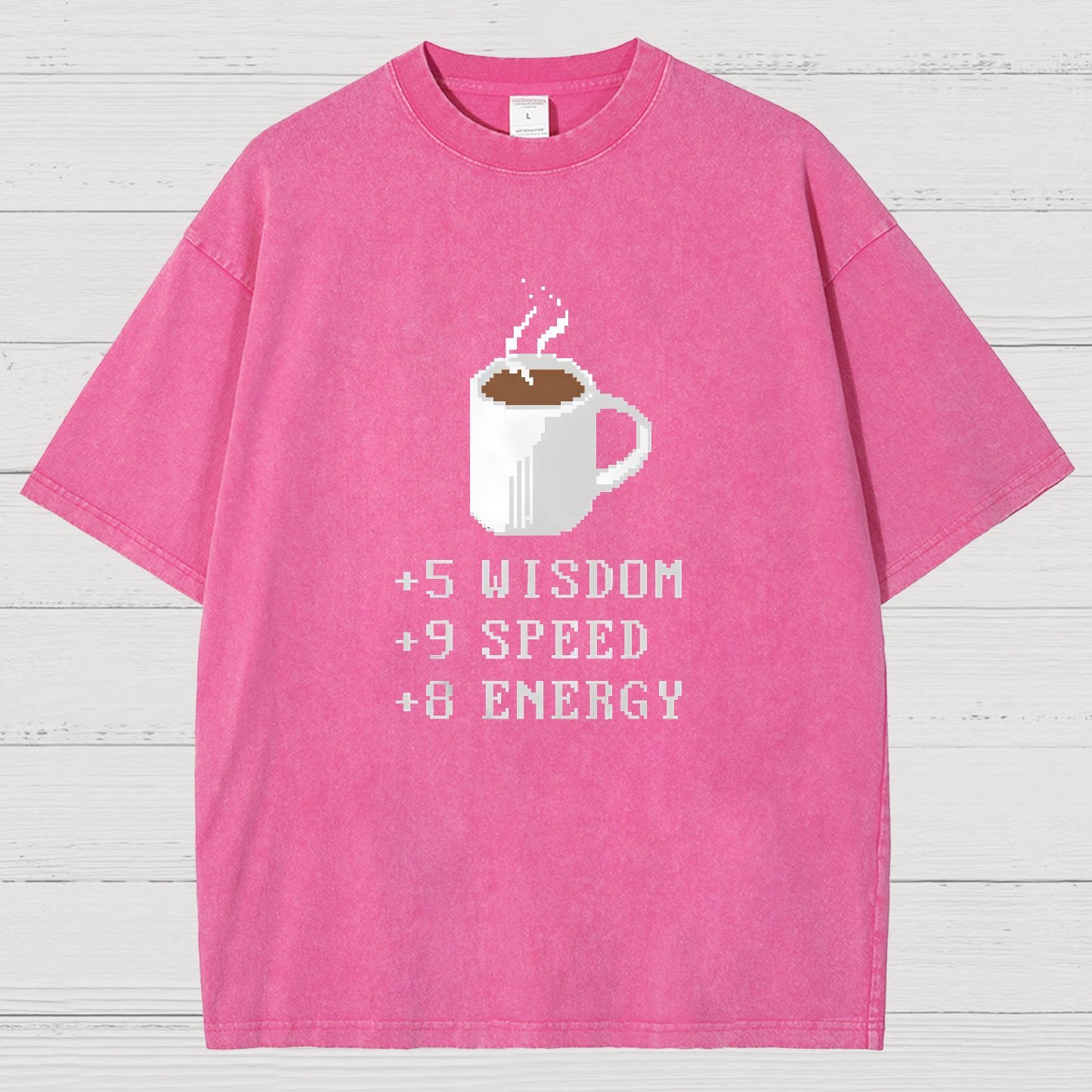 Coffee Plus To Stats Vintage Distressed T-shirt