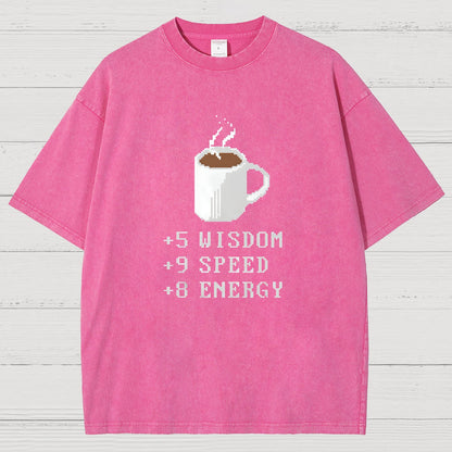 Coffee Plus To Stats Vintage Distressed T-shirt