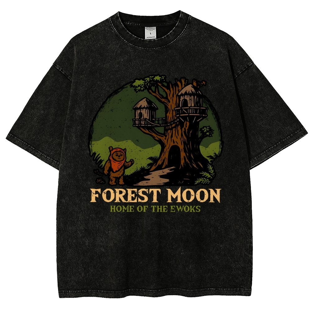Woodland Moon Home Vintage Distressed T-shirt