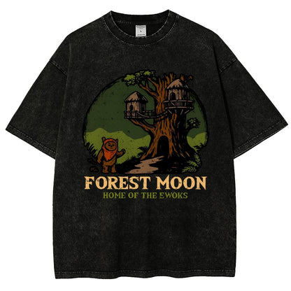 Woodland Moon Home Vintage Distressed T-shirt