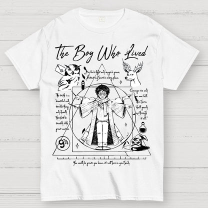 Vitruvian Wizard Geek T-Shirt
