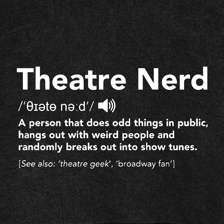 Funny Theatre Nerd Vintage Distressed Hoodie