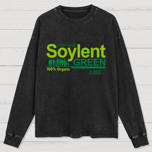 Soylent Green Geeky Washed Long Sleeve Tee